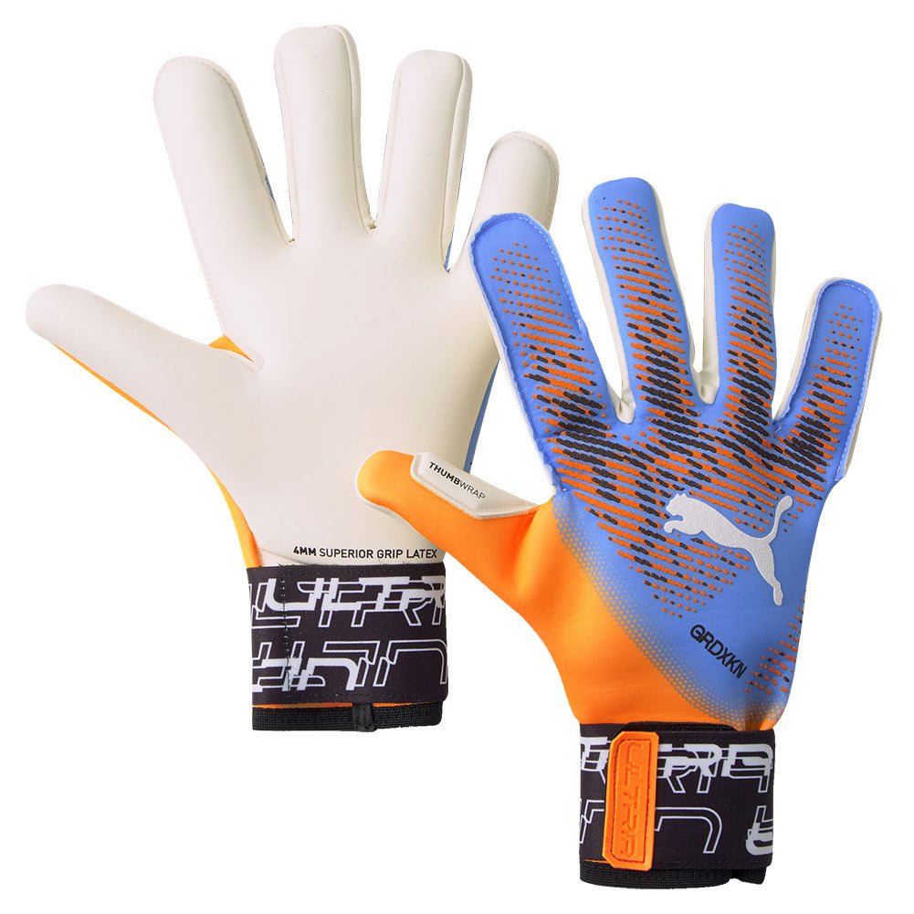Вратарские перчатки Puma ULTRA GRIP 1 Hybrid Orange/Blue купить