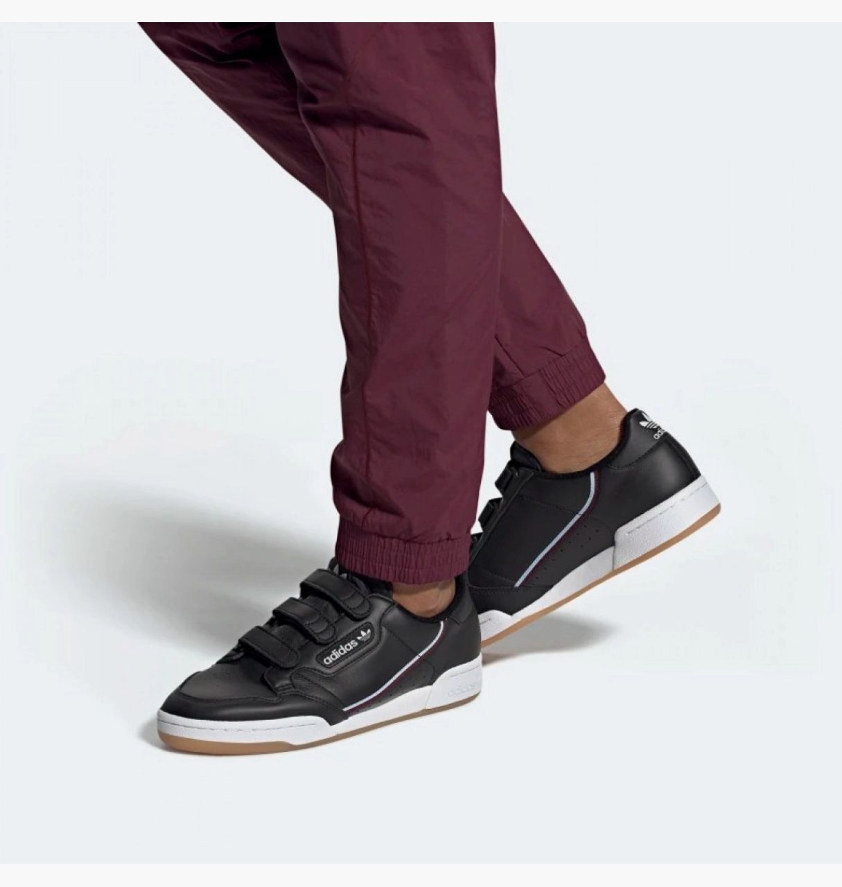 Кросівки Adidas Continental 80 Core Black Maroon купить