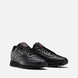 Кросівки Reebok Classic Leather чорні купити