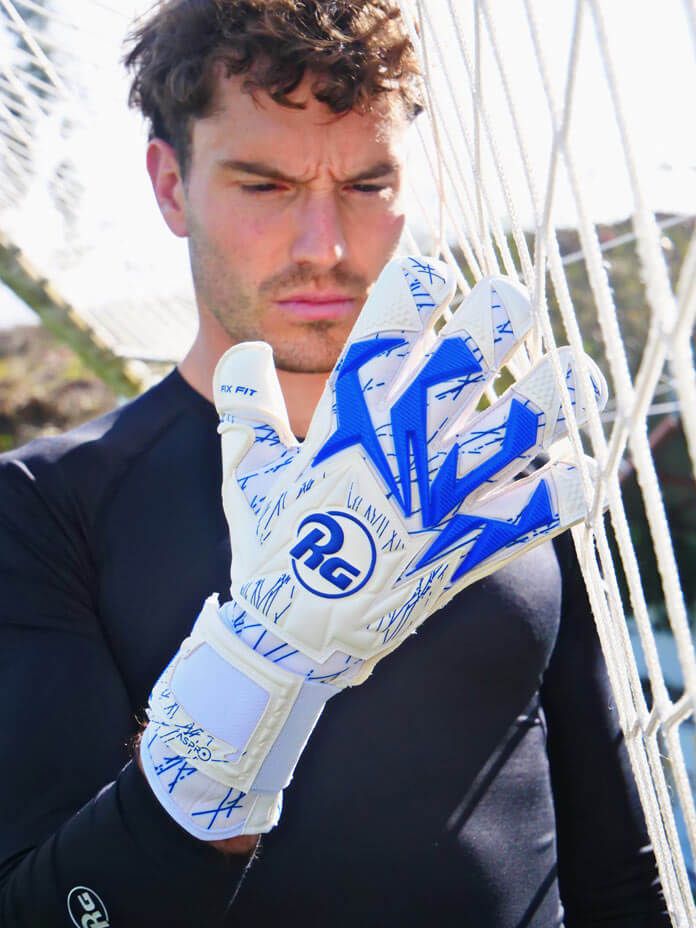 Воротарські рукавиці RG Aspro Blue White купити