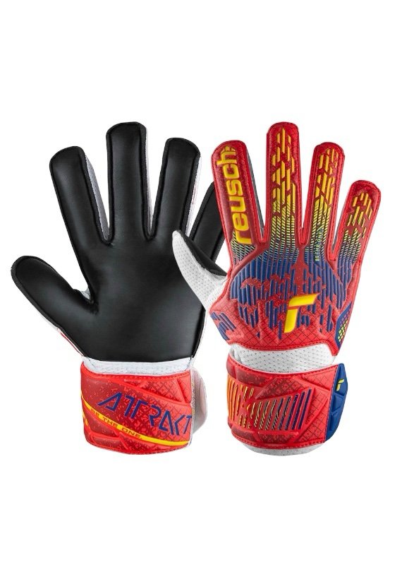 Вратарские перчатки Reusch Attrakt Solid Junior Spain купить