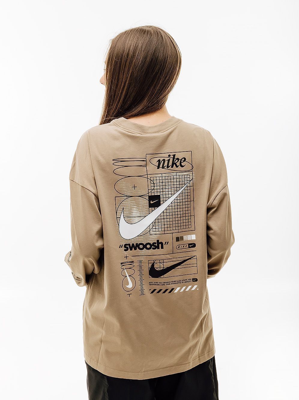 Кофта Nike W LS TEE BF PRINT SW купити
