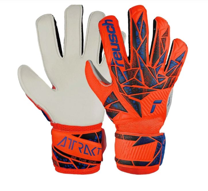 Вратарские перчатки Reusch Attrakt Solid Junior hyper orng/elec blue купить