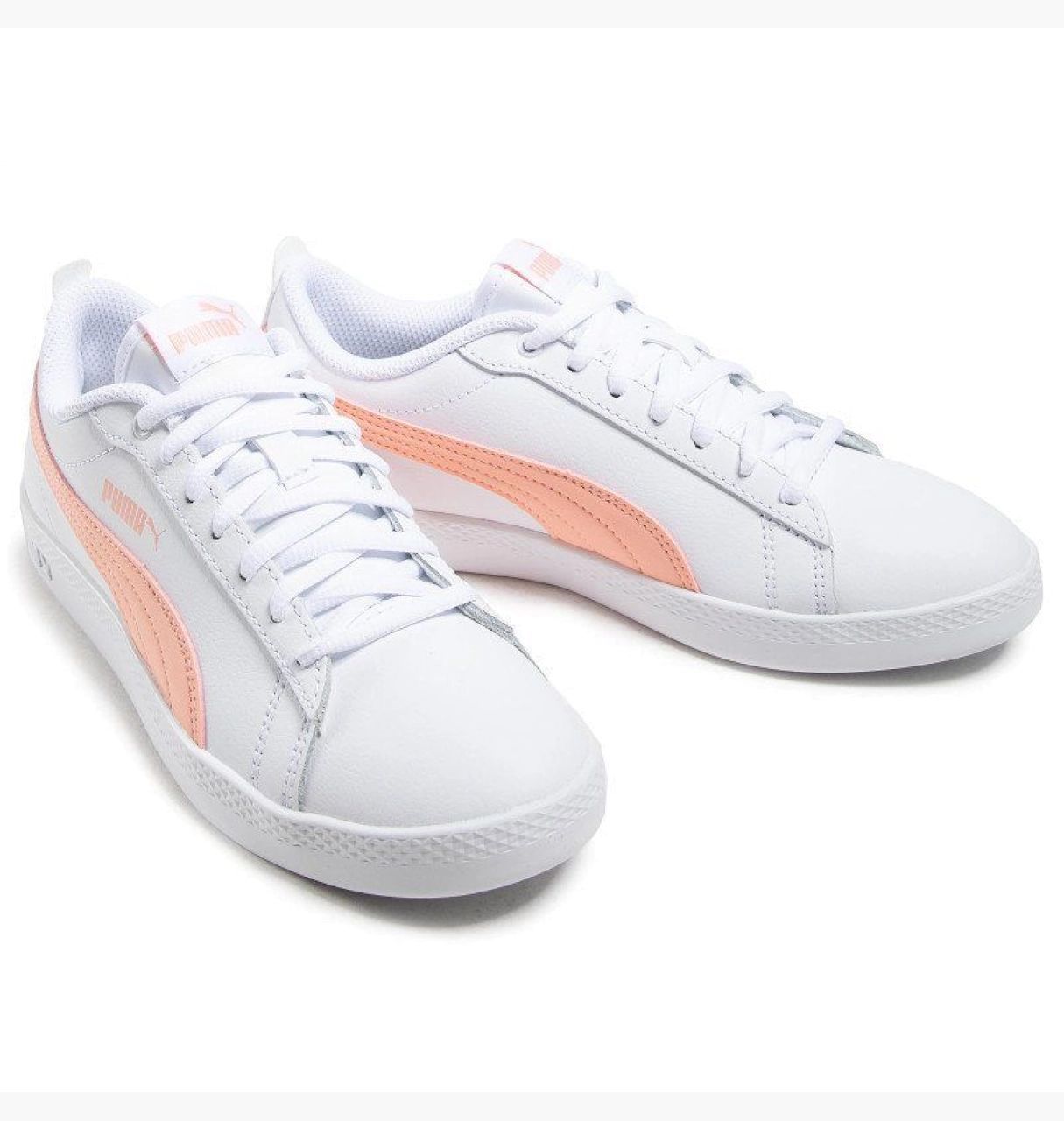 Кросівки Puma Smash v2 L білі персикові купить
