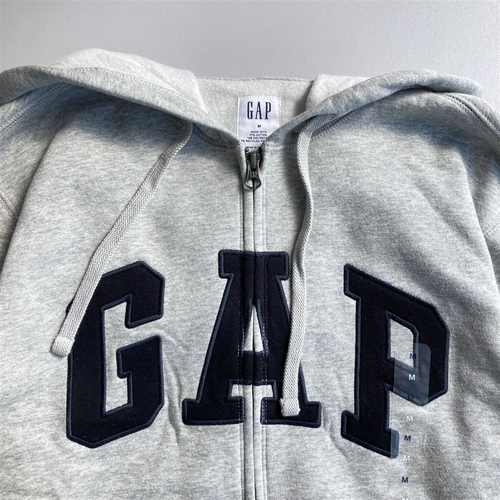 Толстовка Gap Logo Zip Hoodie Grey 218871731 M купить