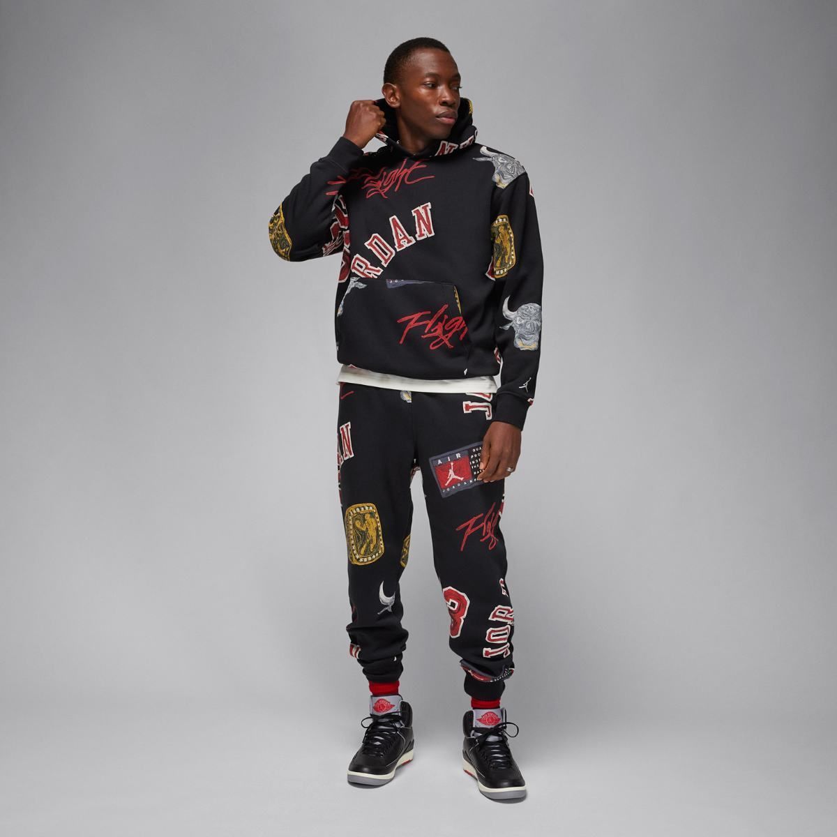 Кофта чоловічі Jordan Essential Aop Fleece (FN4545-010) купить