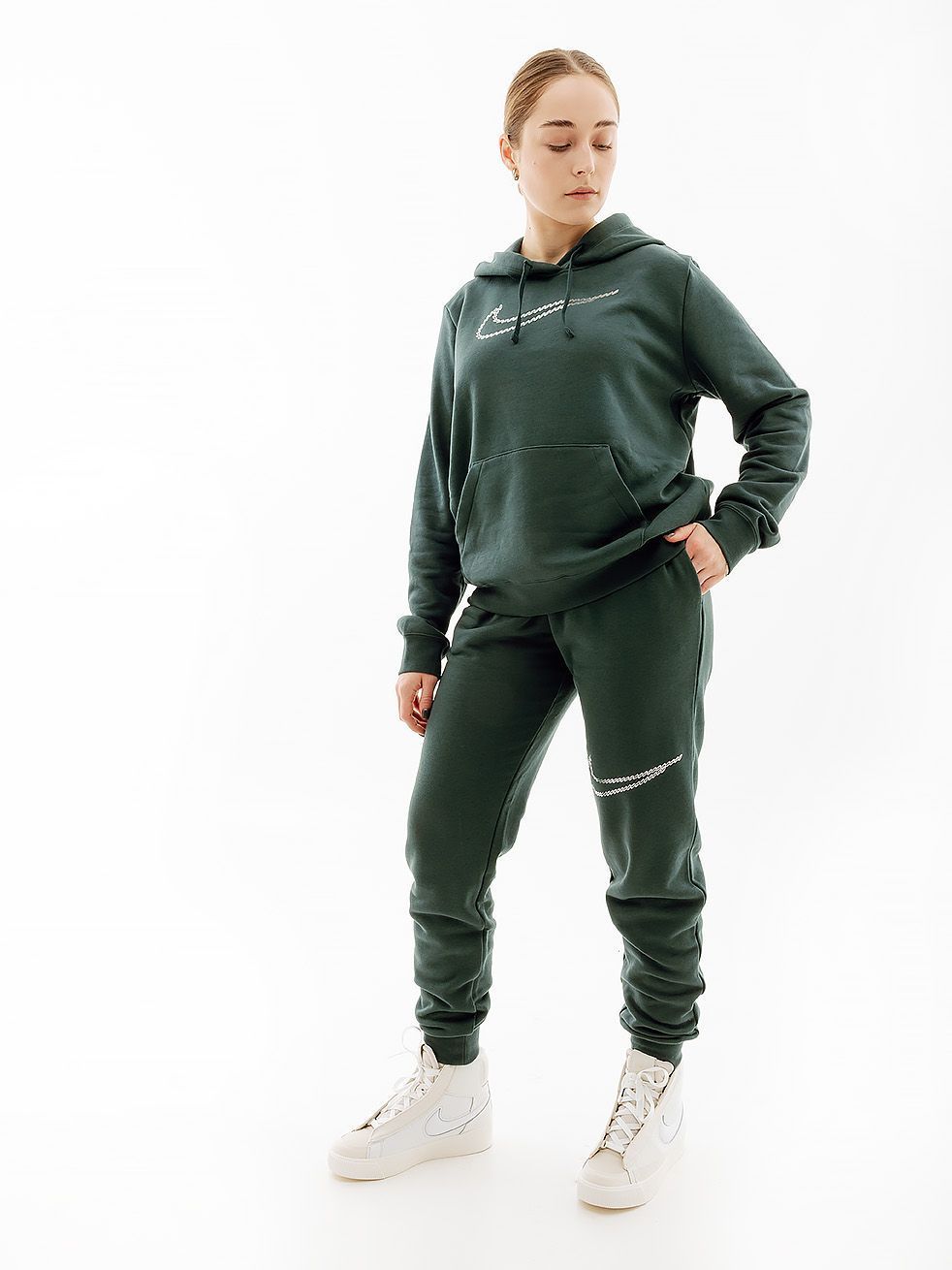 Штани Nike NS CLUB FLC SHINE MR PANT купити