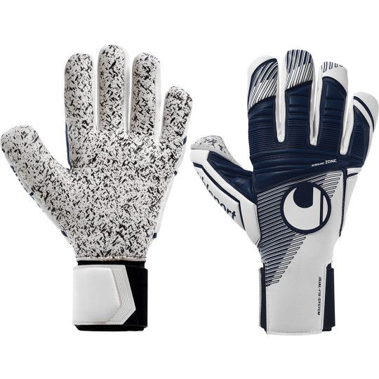 Воротарські рукавиці Uhlsport SuperGrip+HN white/navy купити