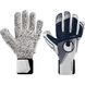 Воротарські рукавиці Uhlsport SuperGrip+HN white/navy 1