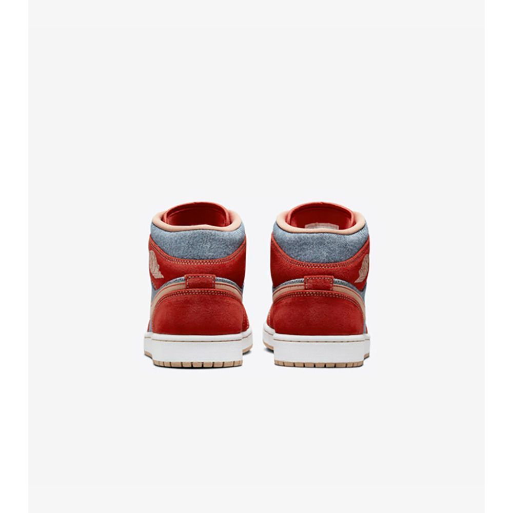 Кросівки Nike Air Jordan 1 Mid Denim Red купити