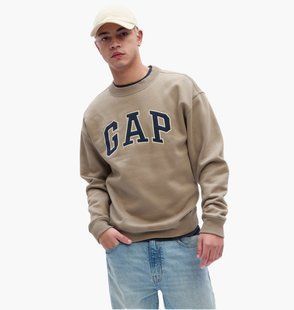 Світшот Gap Relaxed Logo Sweatshirt Beige 851425021 XXL купити
