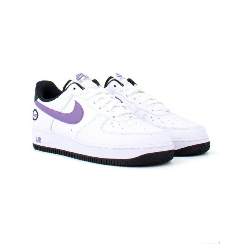 Кросівки Nike air force 1 low hoops white canyon purple купити