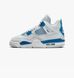 Кросівки Jordan 4 Retro Military Blue (2024) (GS) 1