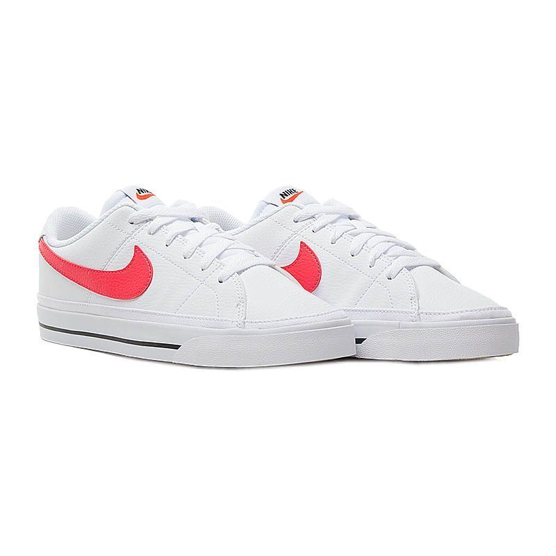 Кросівки Nike court Legacy білі червоний знак купити