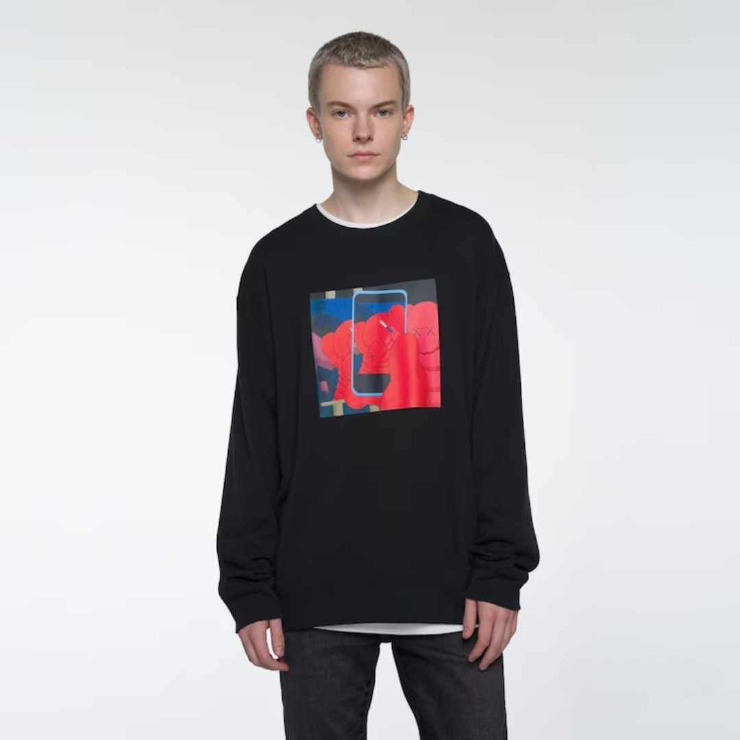 Світшот Kaws Warhol Black Sweater купити