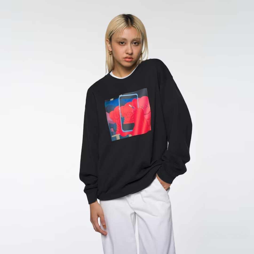 Світшот Kaws Warhol Black Sweater купити