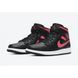 Кросівки Jordan 1 Mid Black Siren Red (W) 2