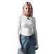 Лонгслів H&M Slim Fitted Long Sleeve White 1141162002 S 1