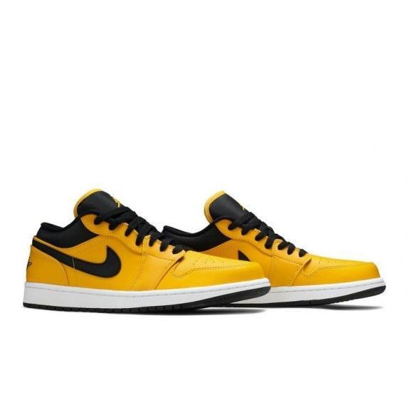 Кросівки JORDAN 1 LOW YELLOW BLACK купити