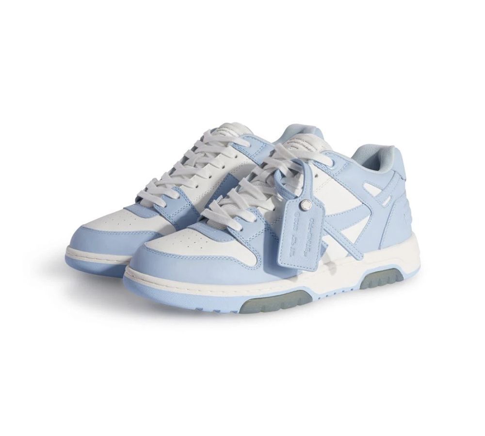 Кросівки Off-White Out Of Office Low-Top calf leather Sneakers Light blue White купить