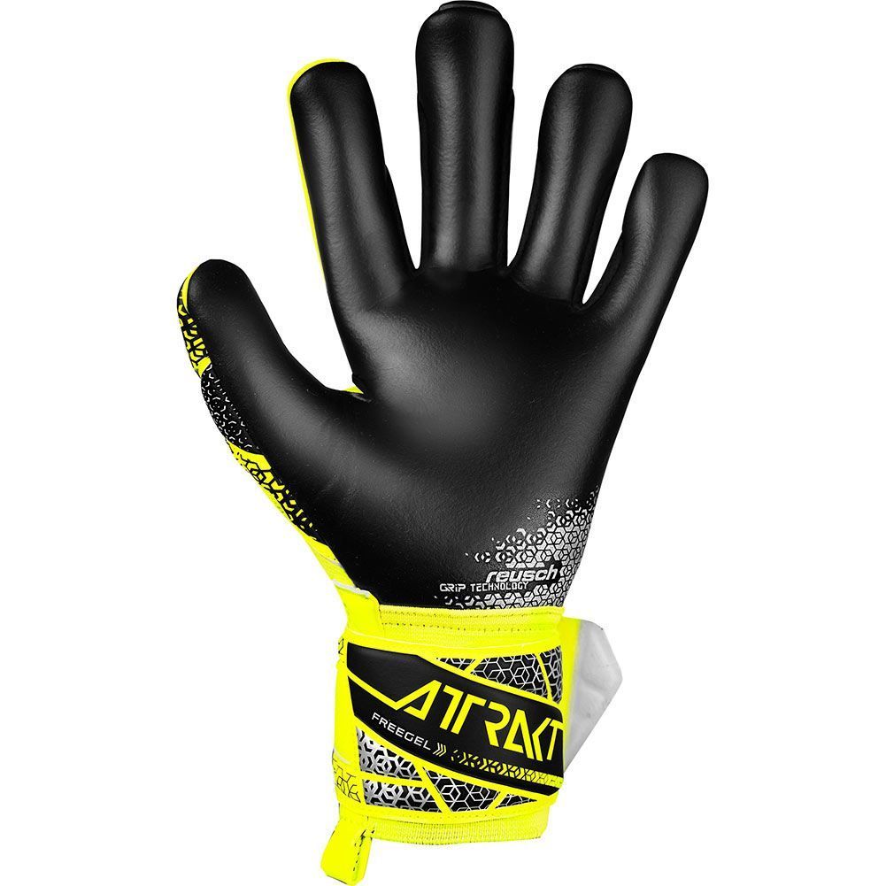 Воротарські рукавиці Reusch Attrakt Freegel Silver safety yellow купити