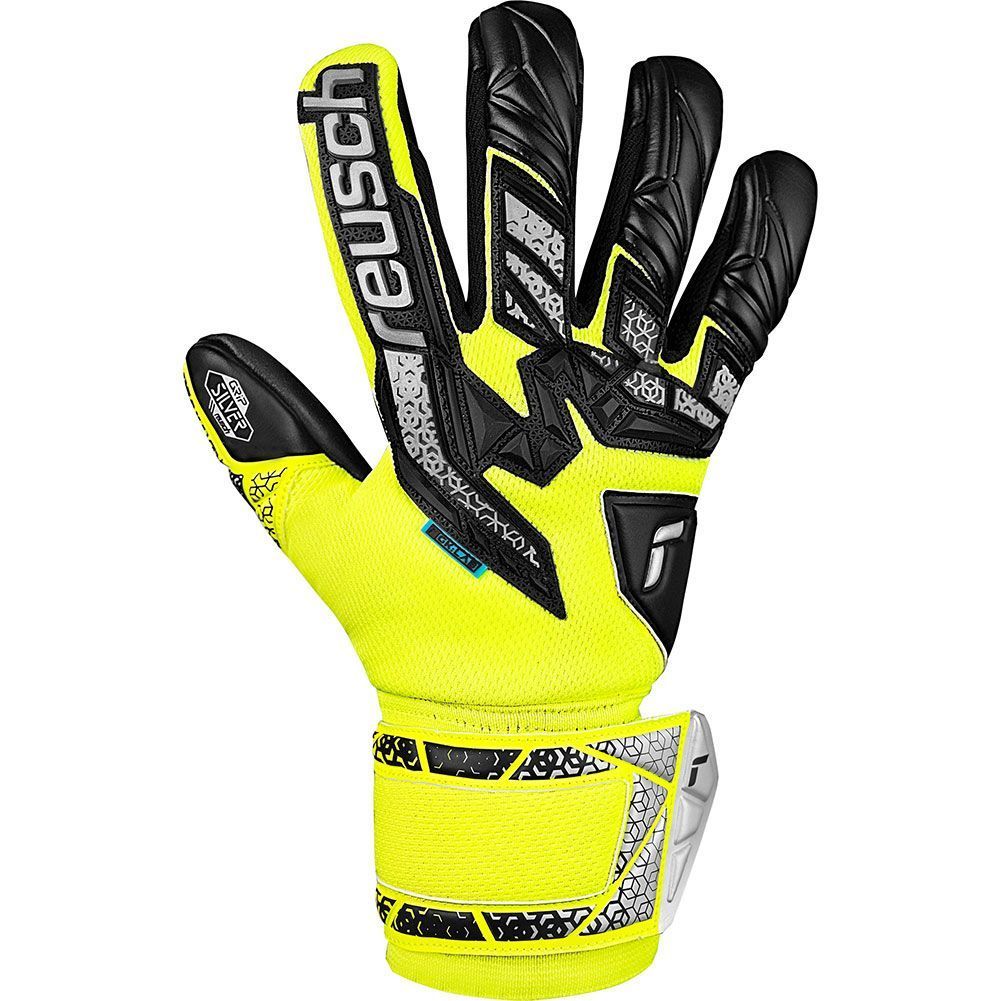 Воротарські рукавиці Reusch Attrakt Freegel Silver safety yellow купити
