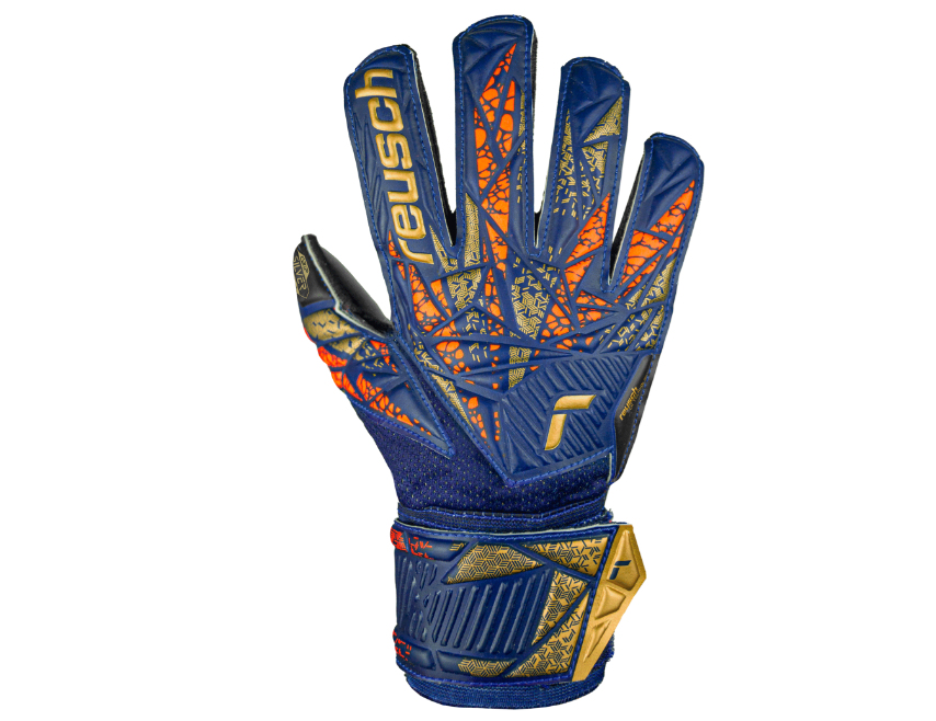 Воротарські рукавиці Reusch Attrakt Silver Junior premium blue/gold/black купити