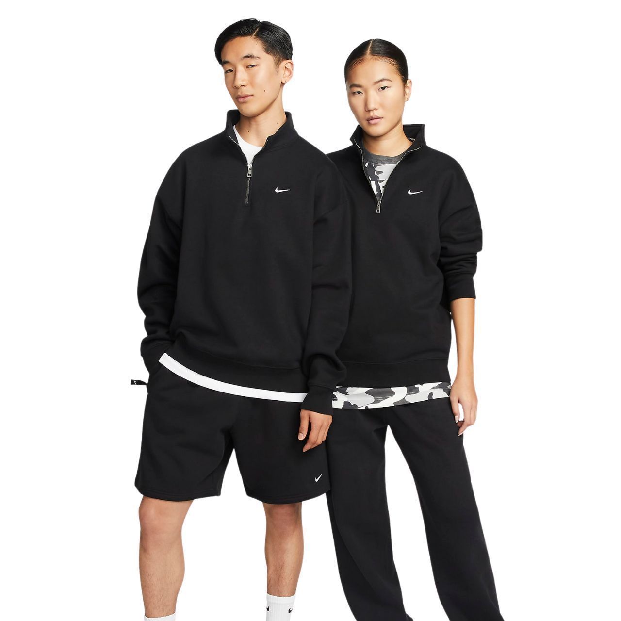 Толстовка NIKE SOLO SWOOSH SWEATSHIRT BLACK купить