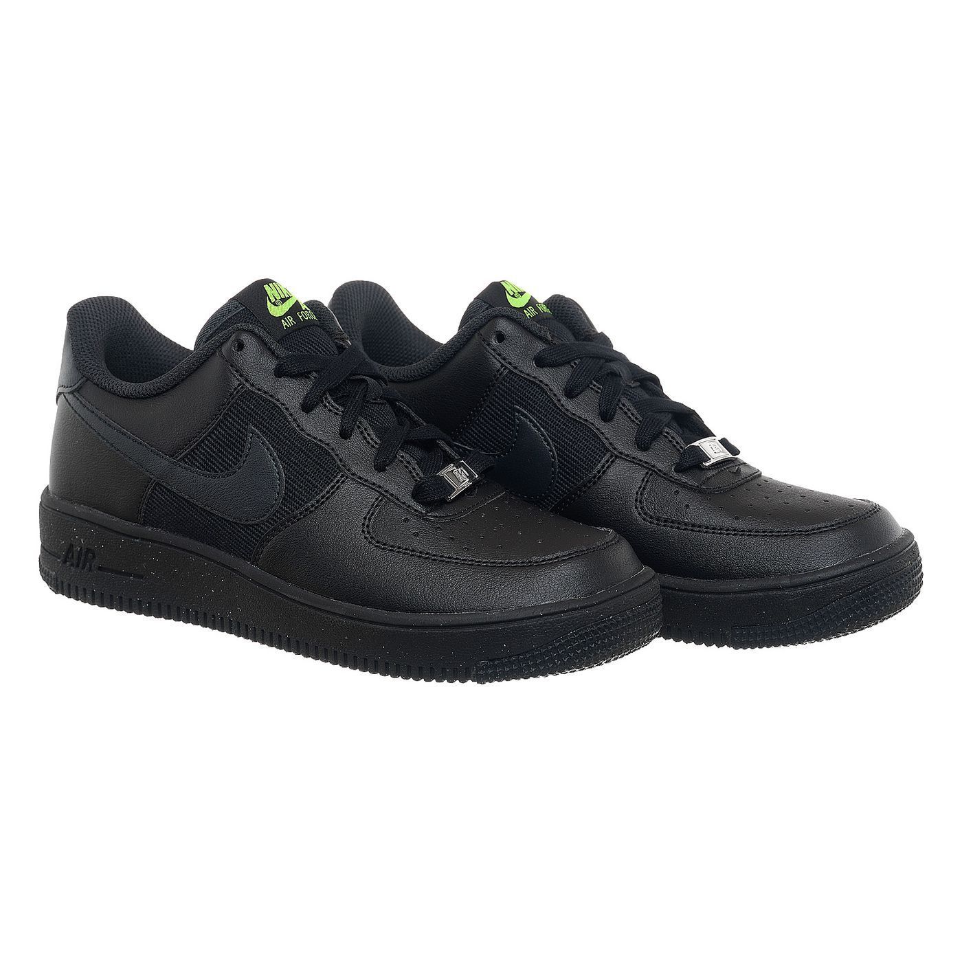 Кросівки Nike Ir Force 1 Low Crater Gs Triple Black (DH8695-001) купити
