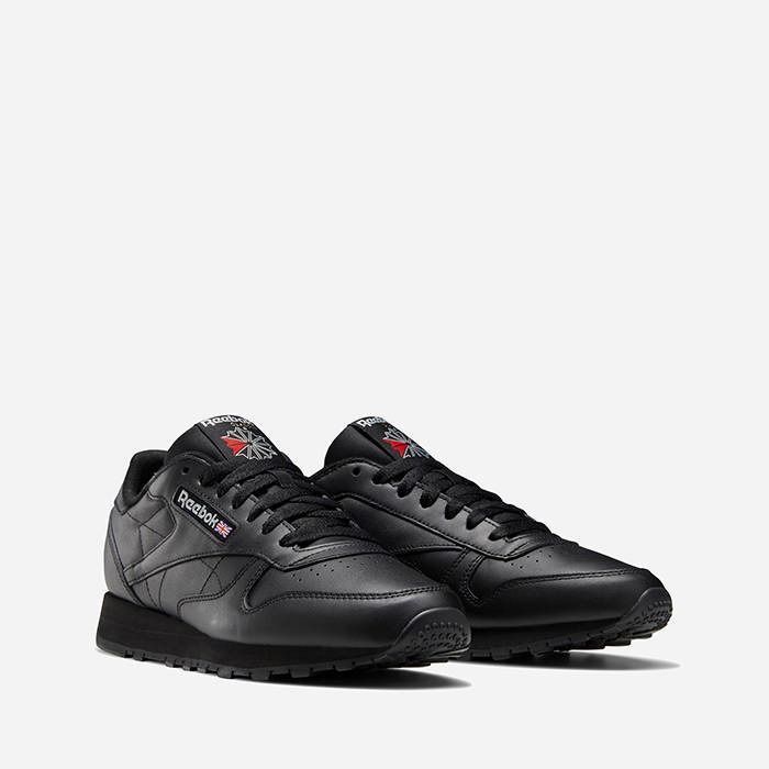 Кросівки Reebok Classic Leather чорні купити
