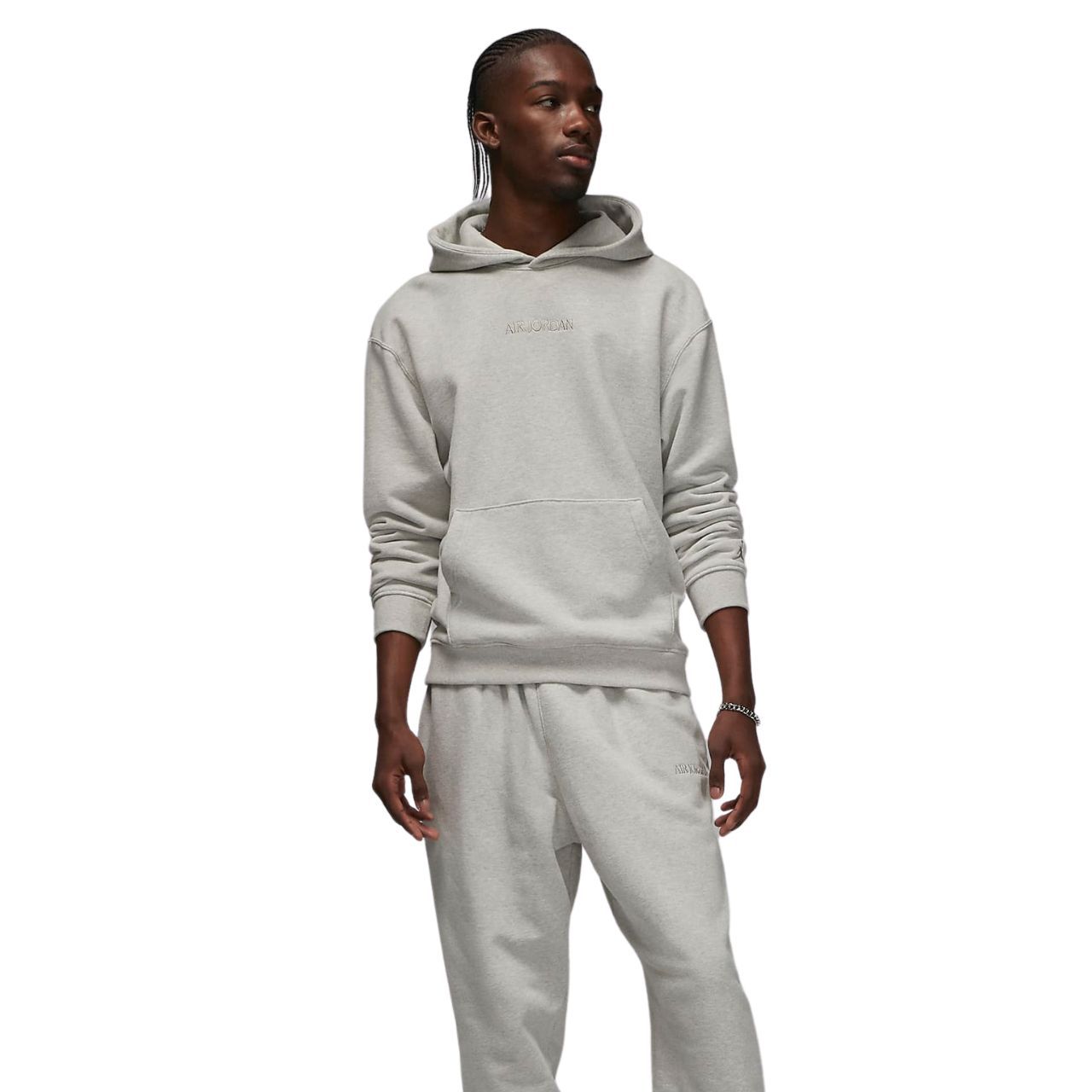 Толстовка Air Jordan Wordmark Fleece Hoodie Grey купить