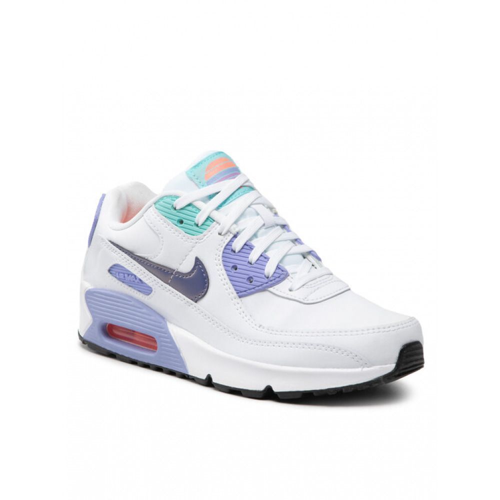 Кросівки Nike Air Max 90 SE White Dark Purple Dust (GS) купити