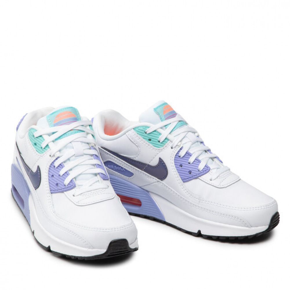 Кросівки Nike Air Max 90 SE White Dark Purple Dust (GS) купити