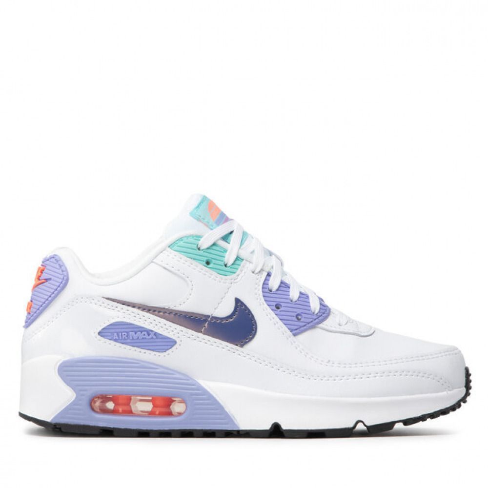 Кросівки Nike Air Max 90 SE White Dark Purple Dust (GS) купити
