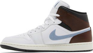 Кросівки Air Jordan 1 Retro Mid SE 'Brown Blue Grey' купити