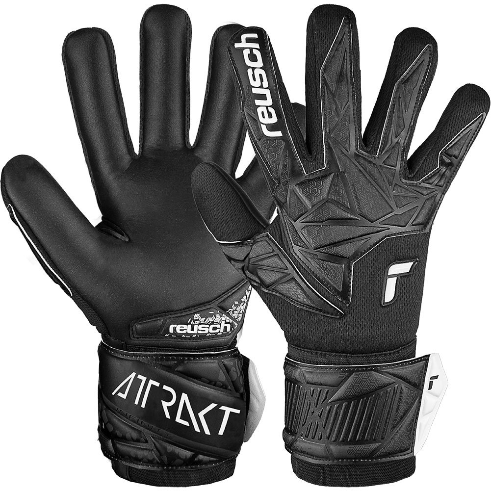 Вратарские перчатки Reusch Attrakt Infinity NC Junior black купить