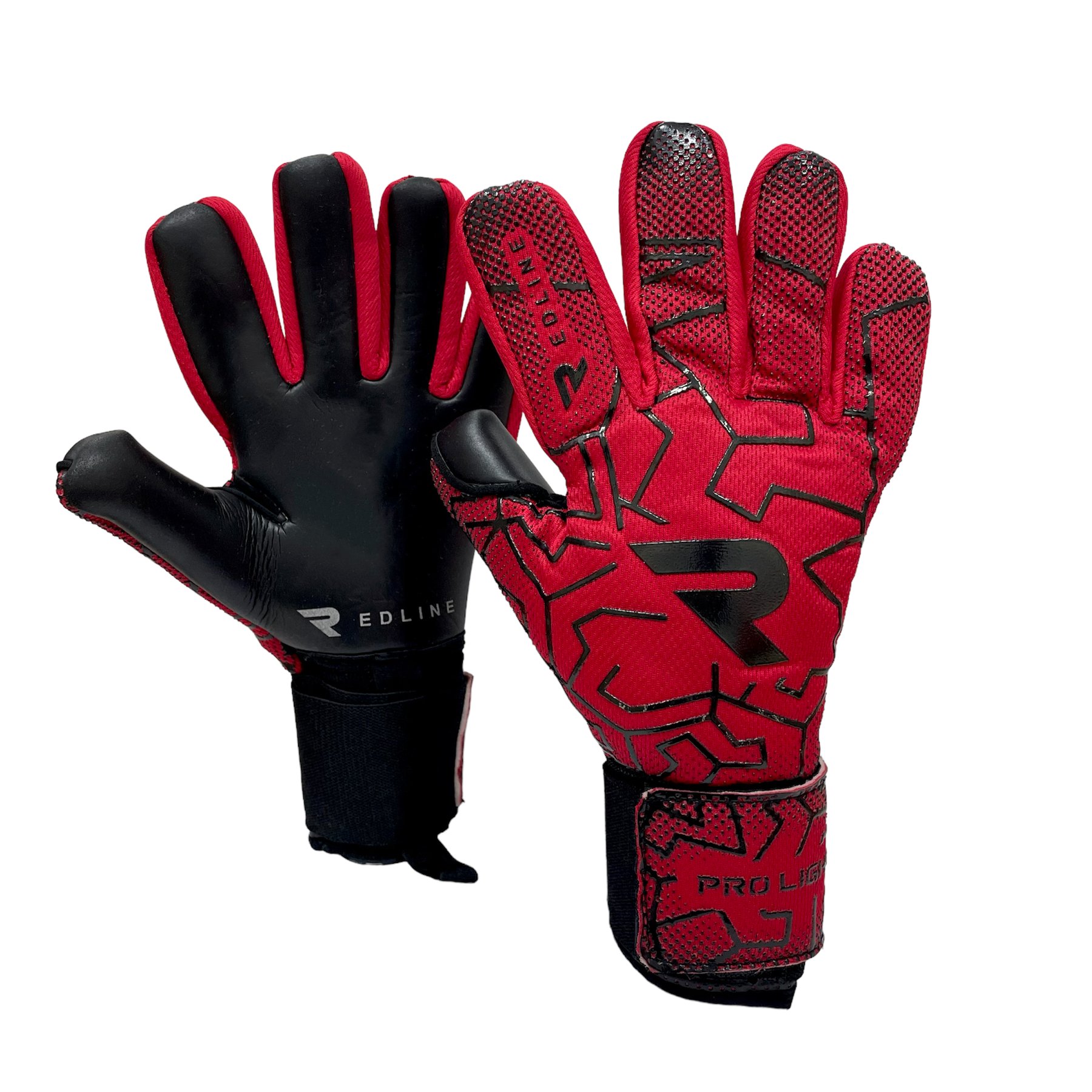 Воротарські рукавиці Redline Pro Ligth Red Black купити