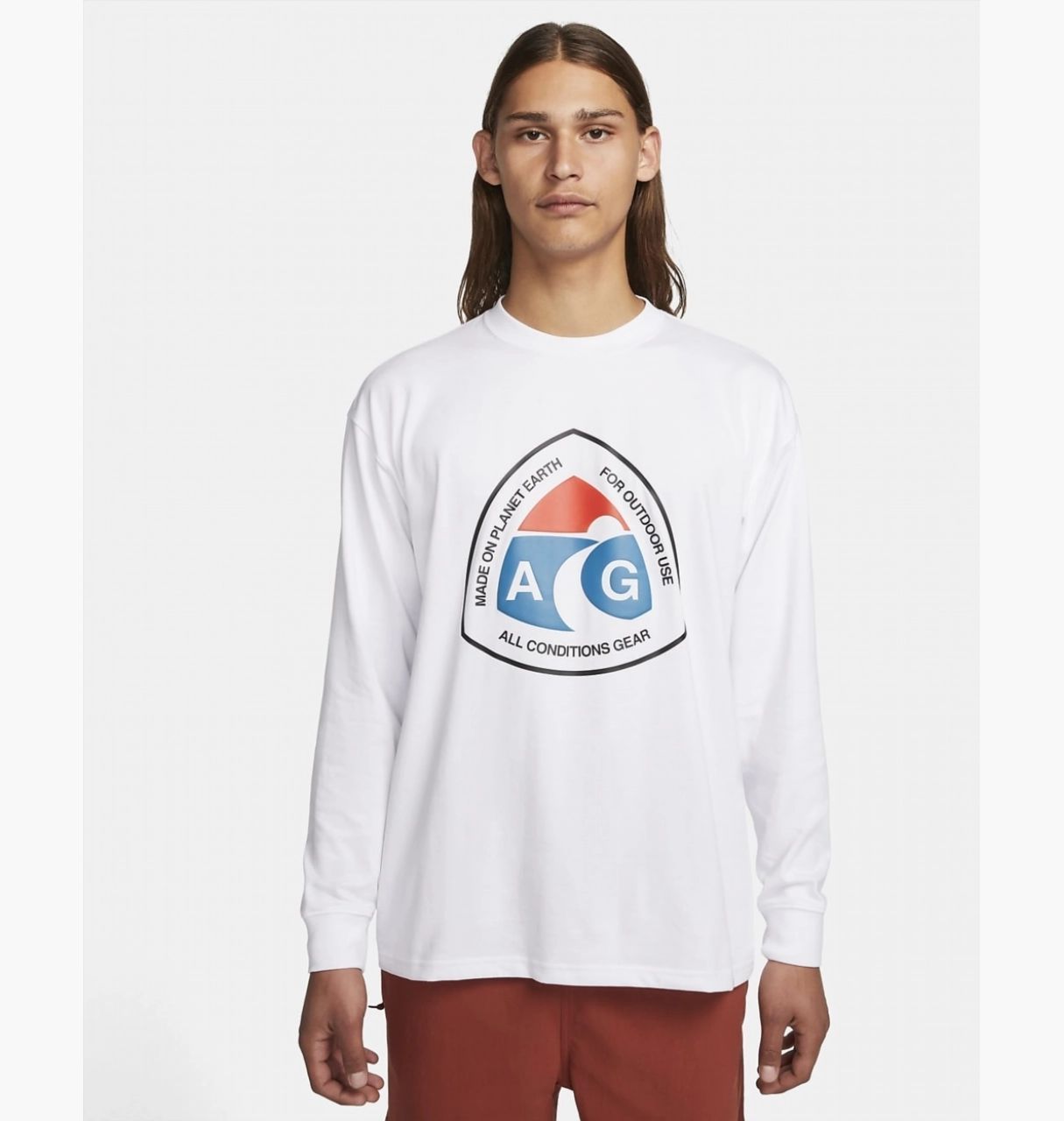 Лонгслів Nike Nrg Acg Long Sleeve Outdoor T-Shirt White купити