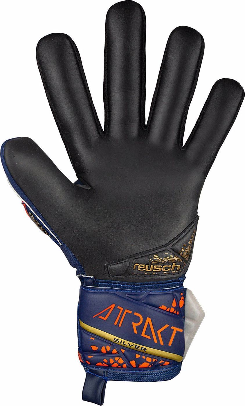Вратарские перчатки Reusch Attrakt Freegel Silver NC premium blue/gold/black купить