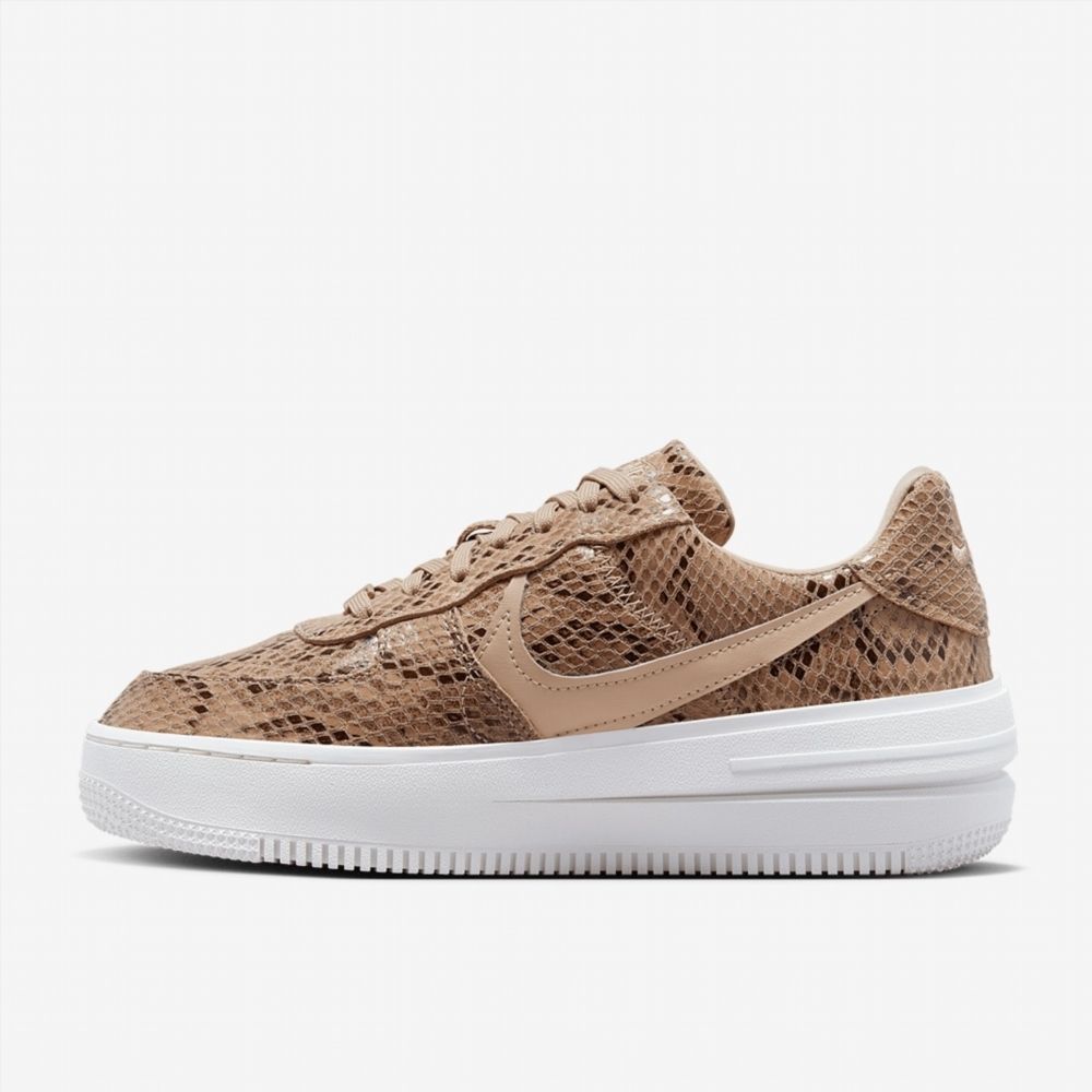 Кросівки Nike Air Force 1 PLT.AF.ORM Brown Snakeskin Print (W) купити