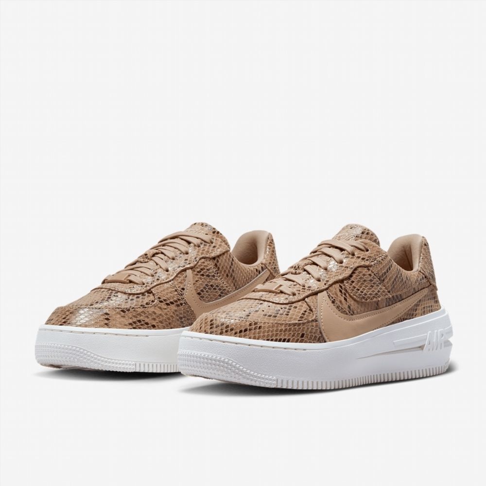 Кросівки Nike Air Force 1 PLT.AF.ORM Brown Snakeskin Print (W) купити