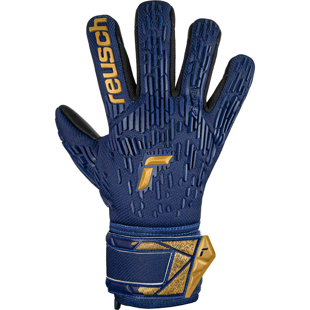 Вратарские перчатки Reusch Attrakt Freegel Silver Junior premium blue/gold/black купить