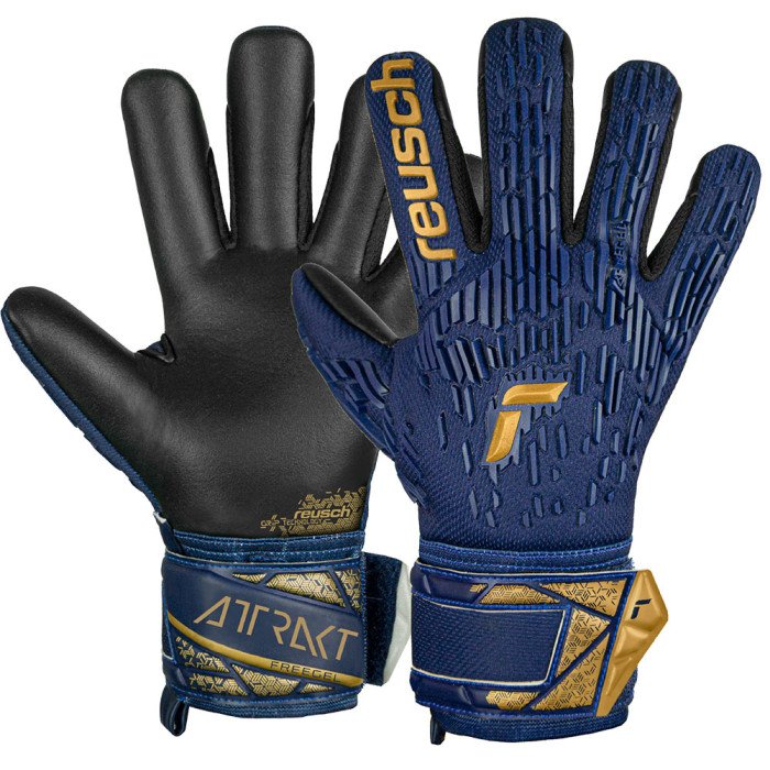 Воротарські рукавиці Reusch Attrakt Freegel Silver Junior premium blue/gold/black купити