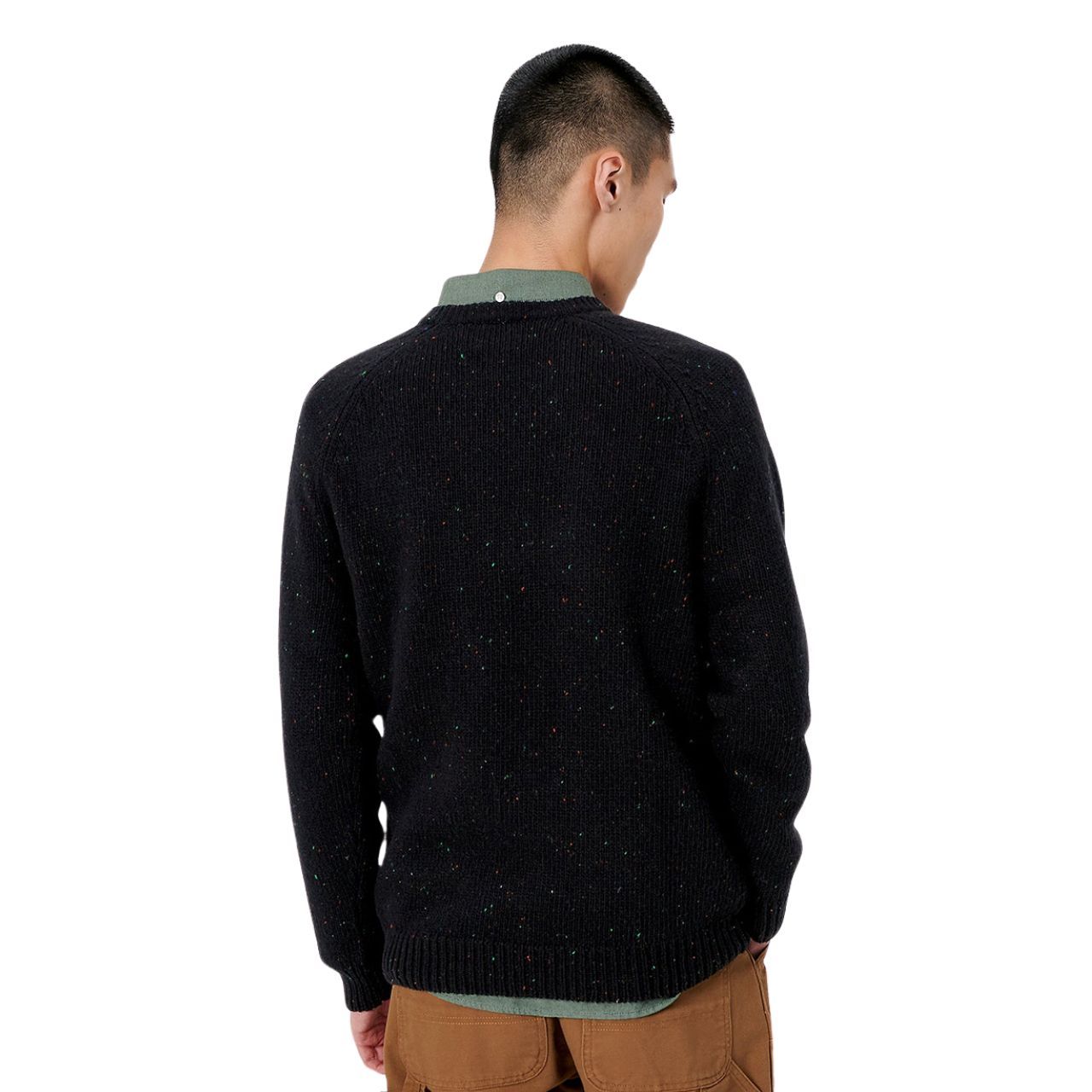 Кофта Carhartt WIP Anglistic Sweater I010977 SPECKLED BLACK купить