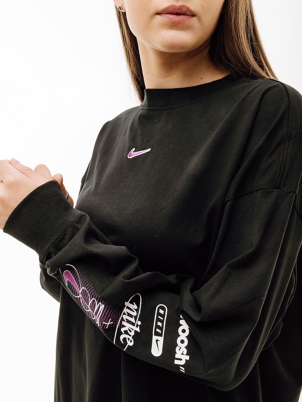 Кофта Nike W LS TEE BF PRINT SW купить